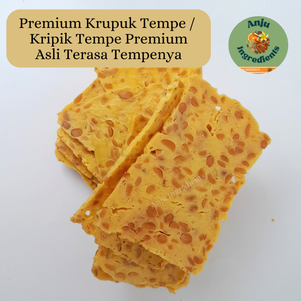

Premium Krupuk Tempe 1kg / Kripik Tempe Premium Asli Terasa Tempenya / kripik tempe