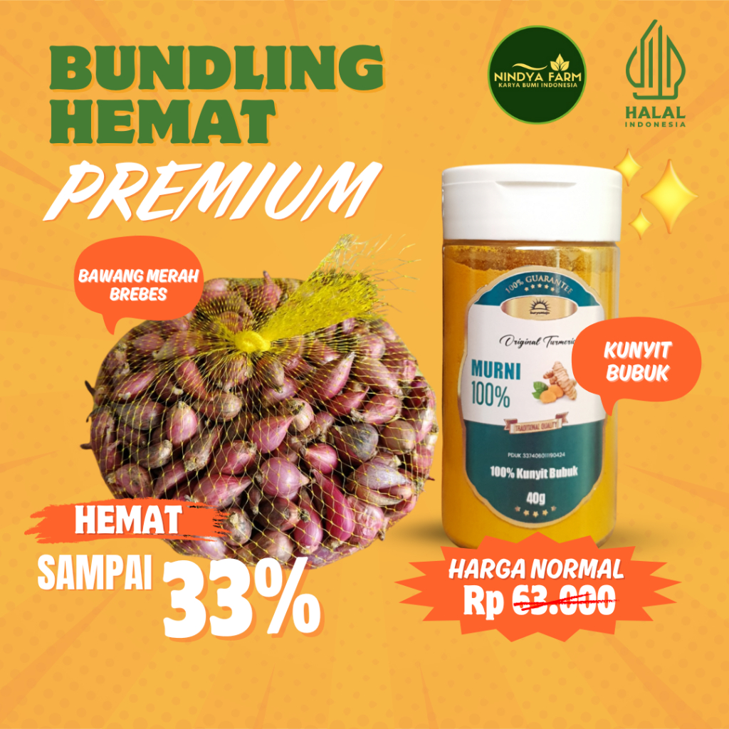 

BAWANG MERAH BREBES BUNDLING KUNYIT BUBUK