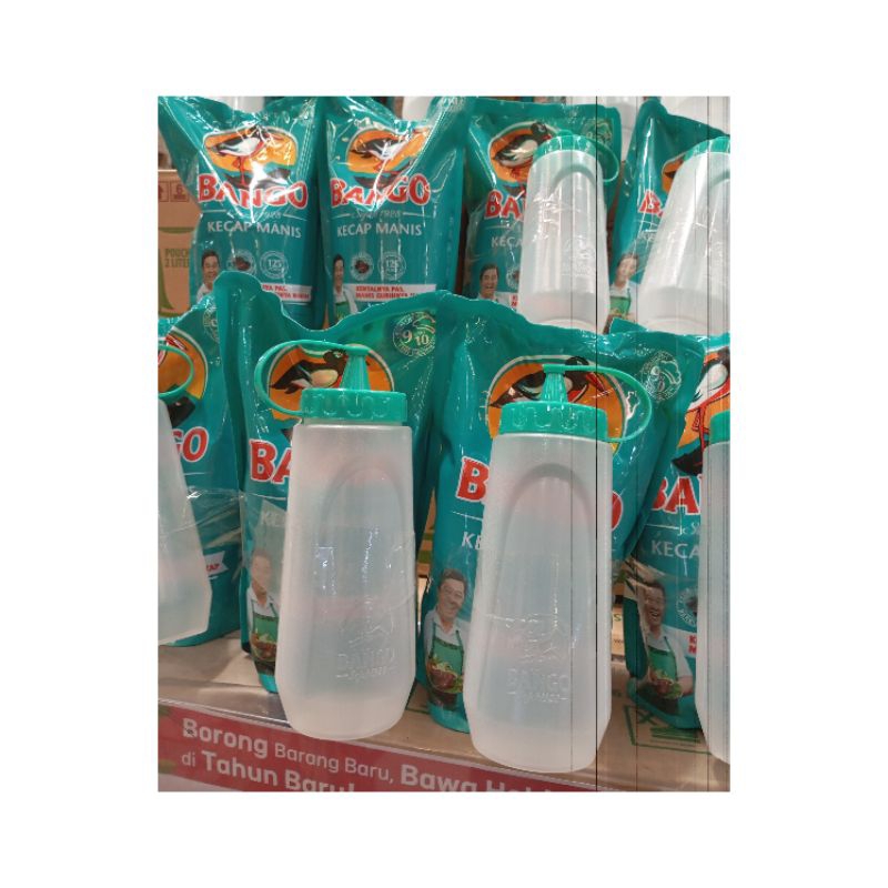 

BANGO KECAP MANIS POUCH 1.5KG ISI 2 PCS FREE BOTOL KECAP