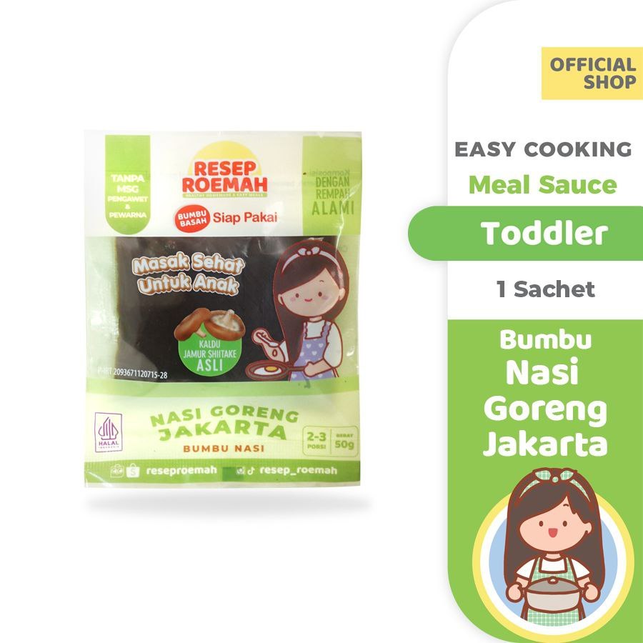 

Resep Roemah / Bumbu Nasi / Nasi Goreng Jakarta / Bumbu Instant Anak - 50g