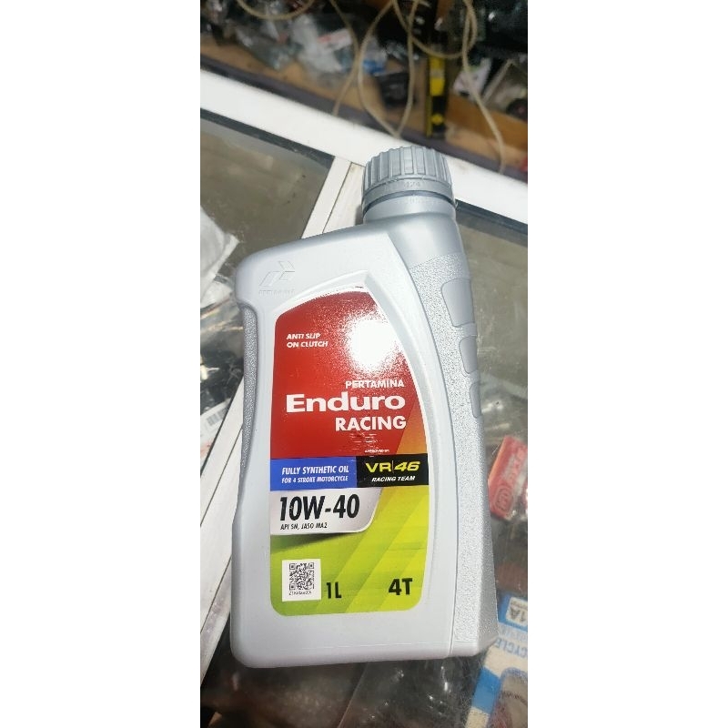 OLI ENDURO RACING  4T 1 Liter 10W-40 original 4T sae 10W-40 OLI PERTAMINA motor bebek kopling racing