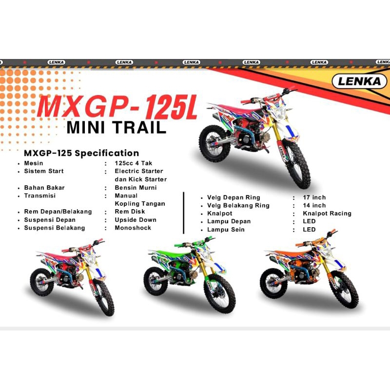 Medium Trail LENKA MXGP 125L 125cc Manual Kopling