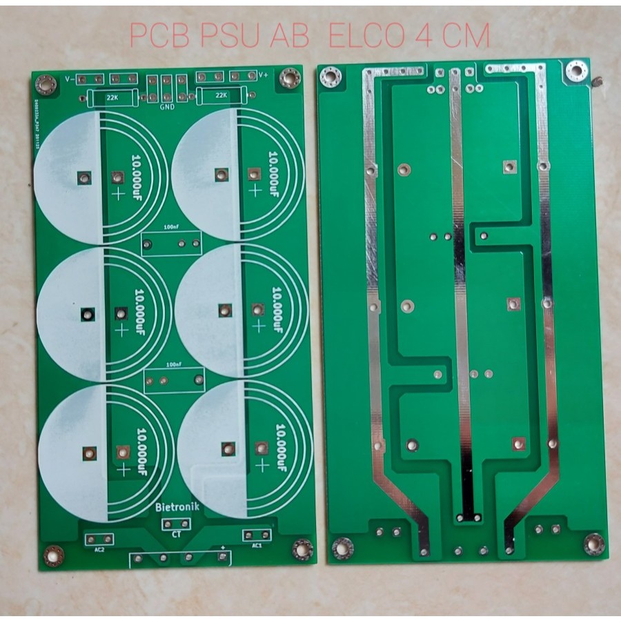 PCB PSU 6 ELCO 4 CM CLASS AB DAUBLE LAYER
