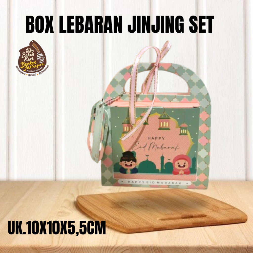 

BOX LEBARAN JINJING SET 10X10X5,5CM / DUS LEBARAN LUCU / BOX LEBARAN CANTIK