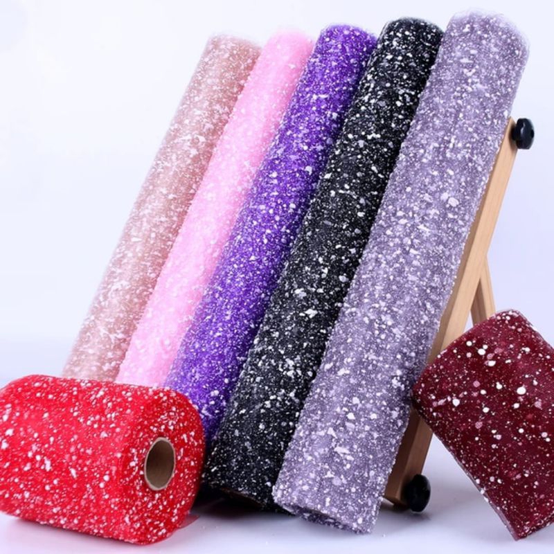 

flower wrapping snow tile roll/ kain tile salju