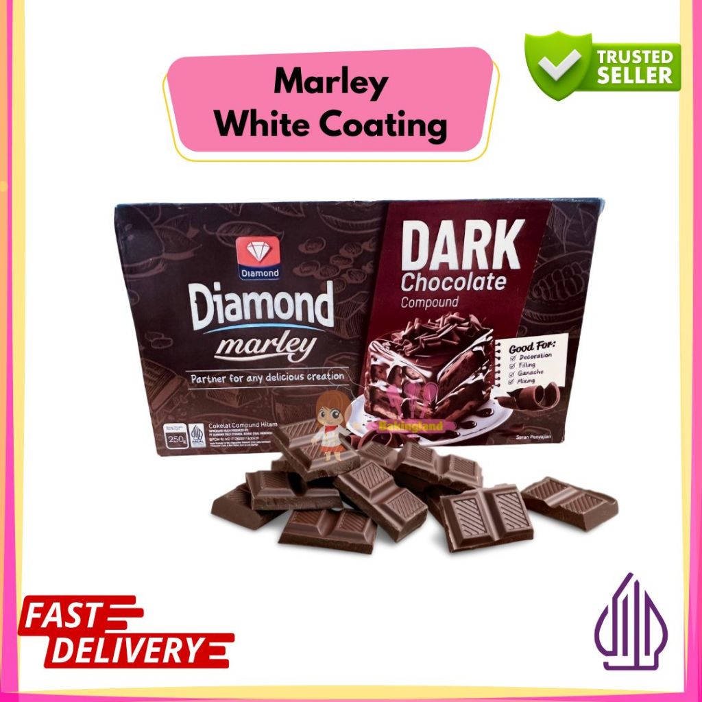 

Coklat putih compound / coating Marley white / cokelat 250gr dark