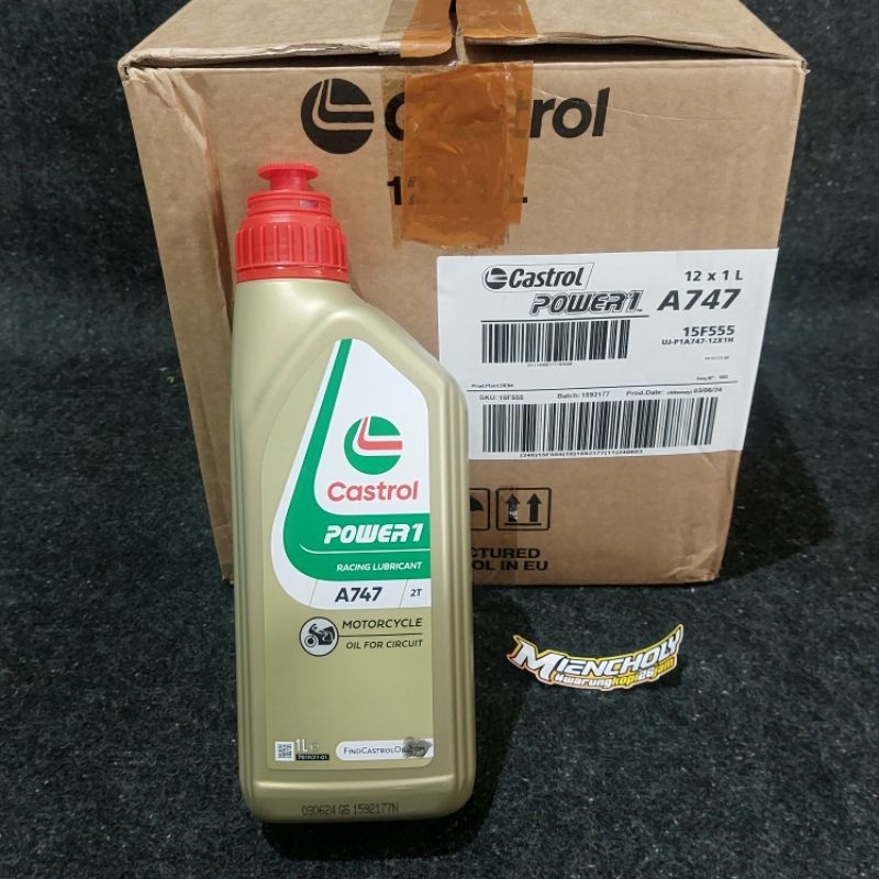 OLI SAMPING CASTROL A747 1 DUS ISI 12 BOTOL KEMASAN TERBARU