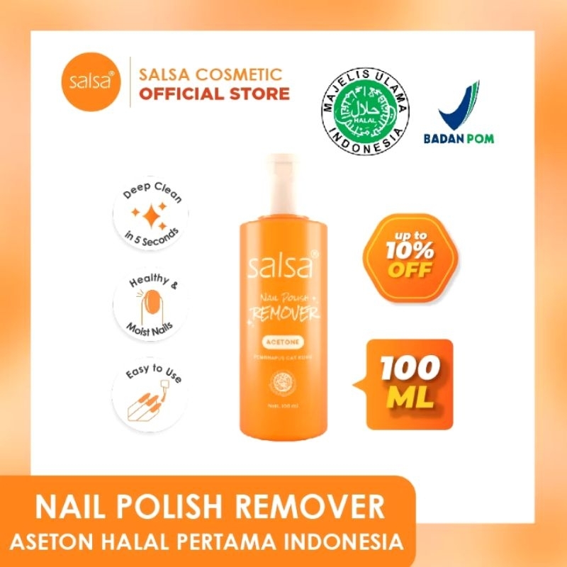 SALSA NAIL POLISH REMOVER // ACETONE // PENGHAPUS CAT KUKU NET 100 ML