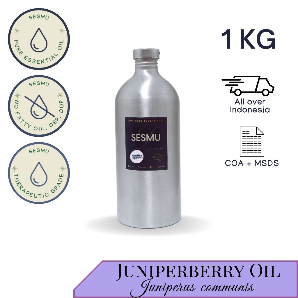 1 KG / 1 L / 1000 ML JUNIPER BERRY 100% PURE ESSENTIAL OIL / MINYAK ATSIRI