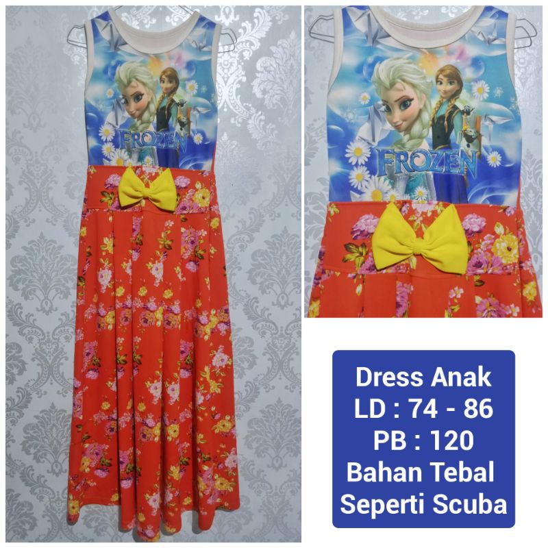 Dress Anak Frozen Preloved