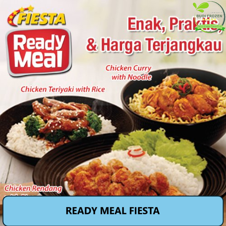 

FIESTA READY MEAL / NASI DAN LAUK SIAP SANTAP / CHIKEN TERIYAKI / DONBURI / BEEF YAKINIKU / BEEF BLACK PAPER/KARAGE / BULGOGI / RENDANG (MAKANAN PRAKTIS SAT SET)