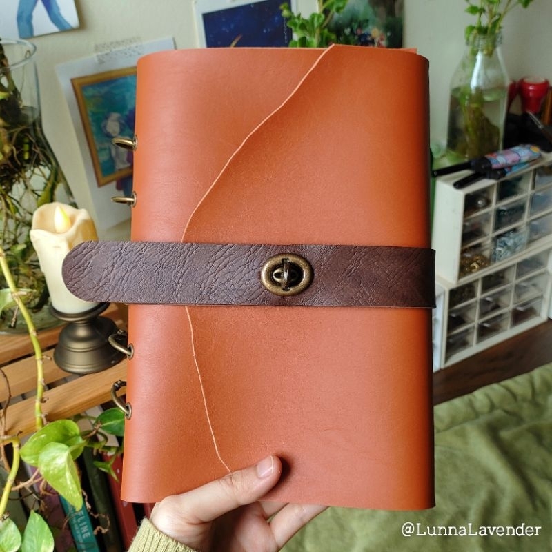 

Orange Choco Refillable Vintage Binder Journal A5