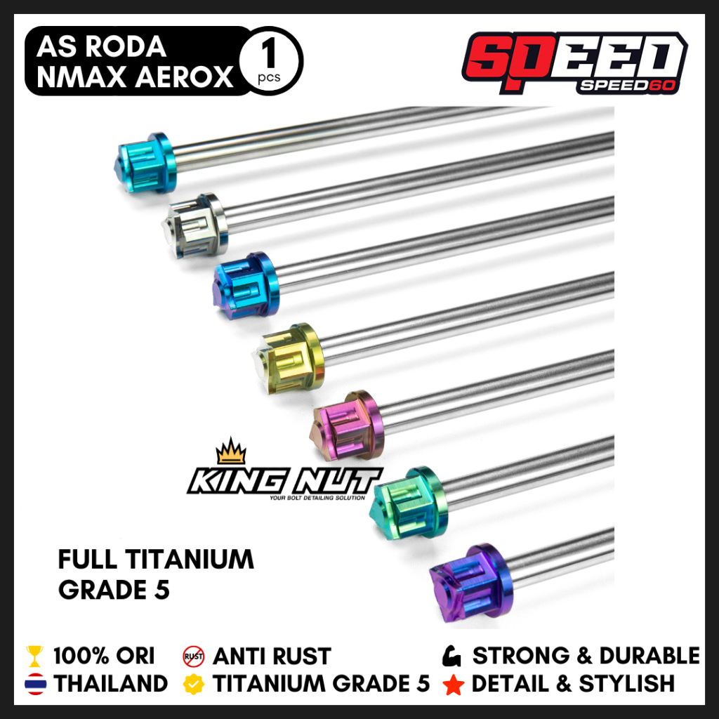 Probolt As Roda Depan Yamaha Nmax Aerox Full As Mur Titanium Grade 5