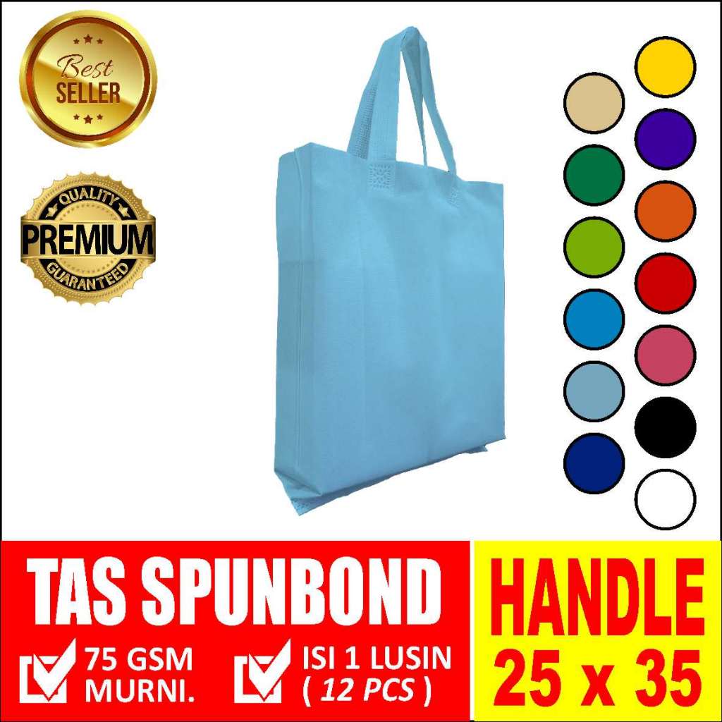 

TAS SOUVENIR - SPUNBOUND HANDLE 25CMX35CM BIRU MUDA