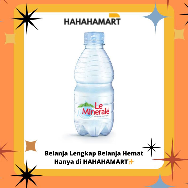 

✨️hahahamart_sby✨️ LE MINERALE 330 ML || KEMASAN BOTOL MINI || HARGA KARTON ISI (24 PCS)