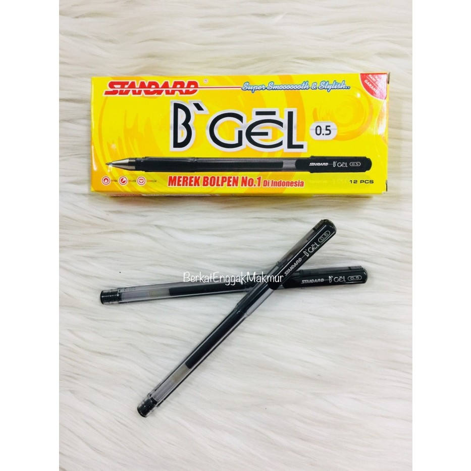 

Pulpen Gel Standard B’Gel Hitam 0,5 mm