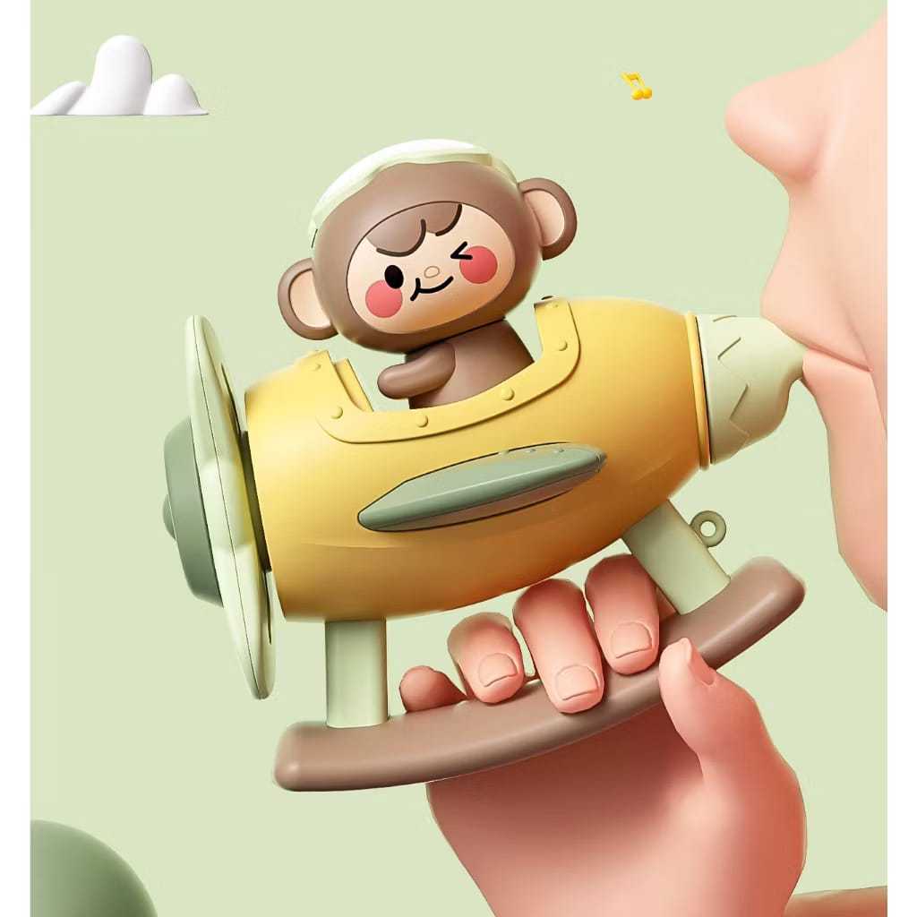 Mainan Peluit Pesawat Bayi /Toys Mainan Edukasi Montessori Alat Musik Anak / Mainan Peluit / Peluit 
