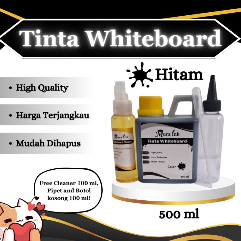 

Tinta whiteboard hitam 500 ml Mura ink