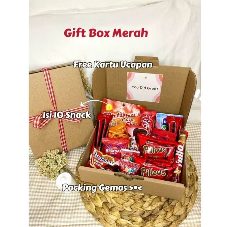 

Gift Box Hampers Snack Ulang Tahun Hadiah Wisuda Kado Ulang Tahun Gift Box Snack Kado Sidang