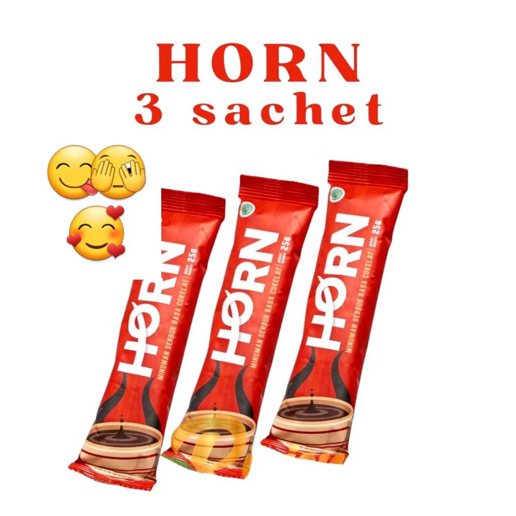 

Eceran 3 Sachet HORN by Dr Boyke - Minuman Suplemen Serbuk Stamina Pria Rasa Cokelat Asli Original