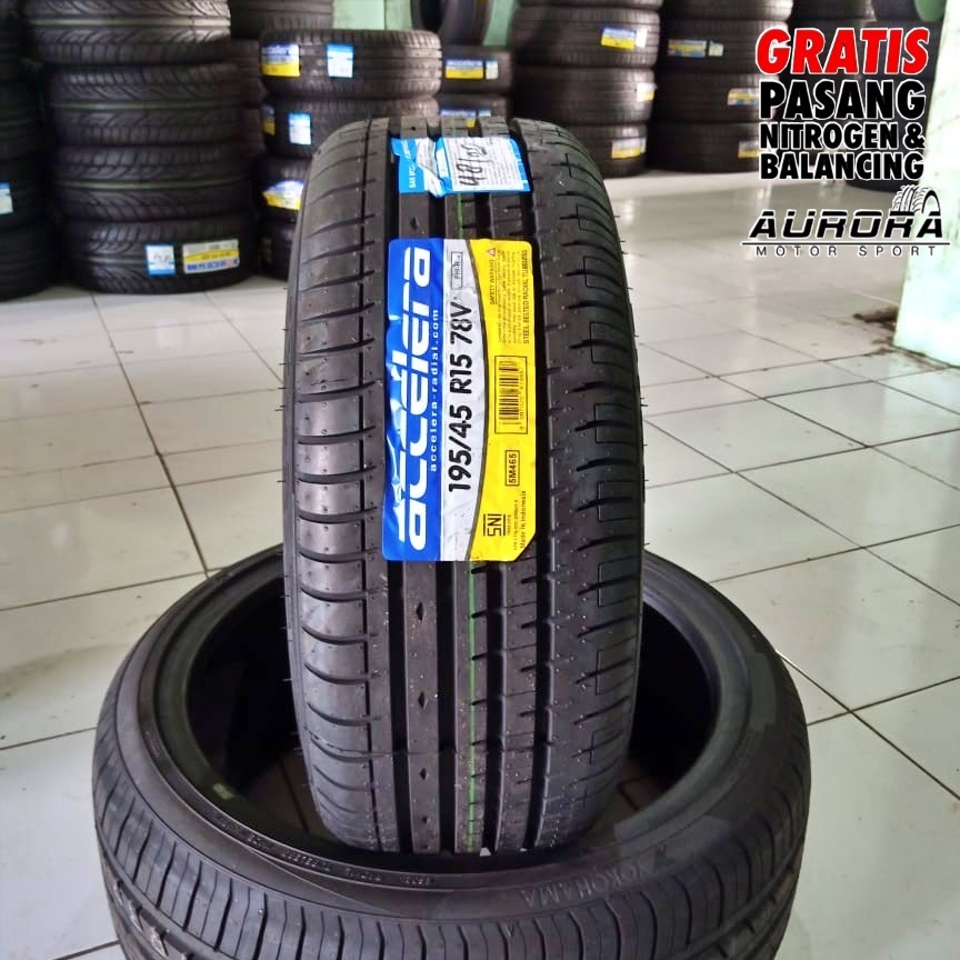 Ban Accelera PHI-R 195/45 R15 ban tipis ring 15 mobil brio agya ayla
