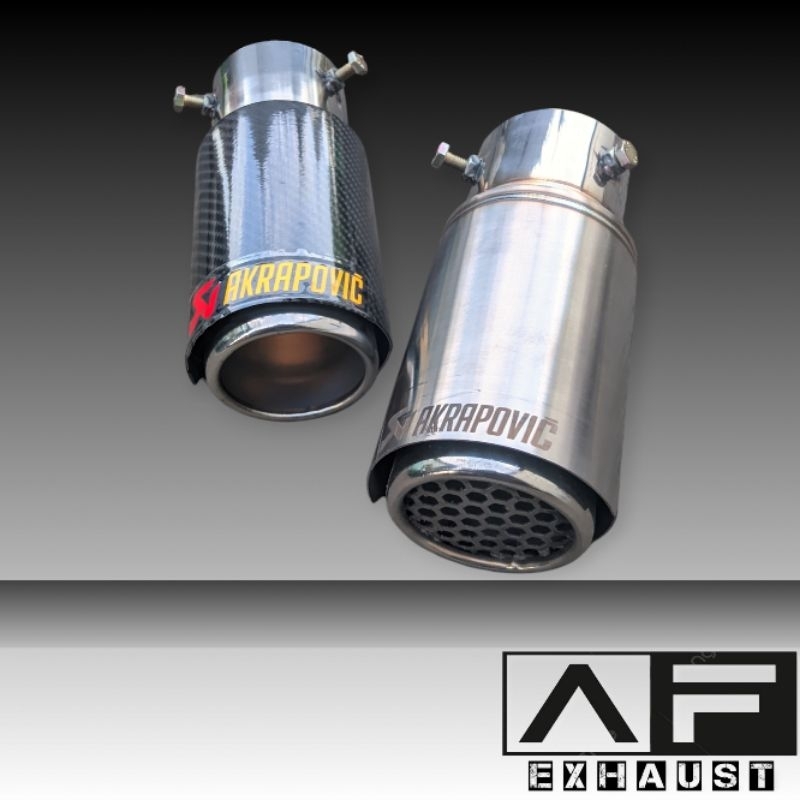 Tailpipe Variasi Ujung Knalpot Mobil Akrapovic Model Baut