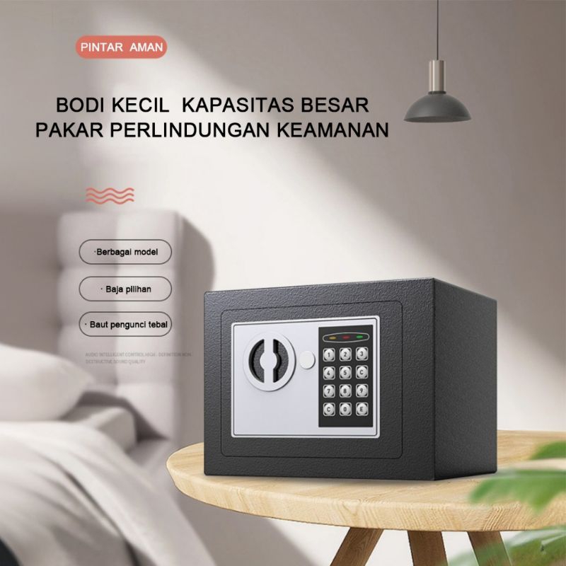 Brankas Besi Mini Password Kode Brankas Uang Brankas Tahan Api