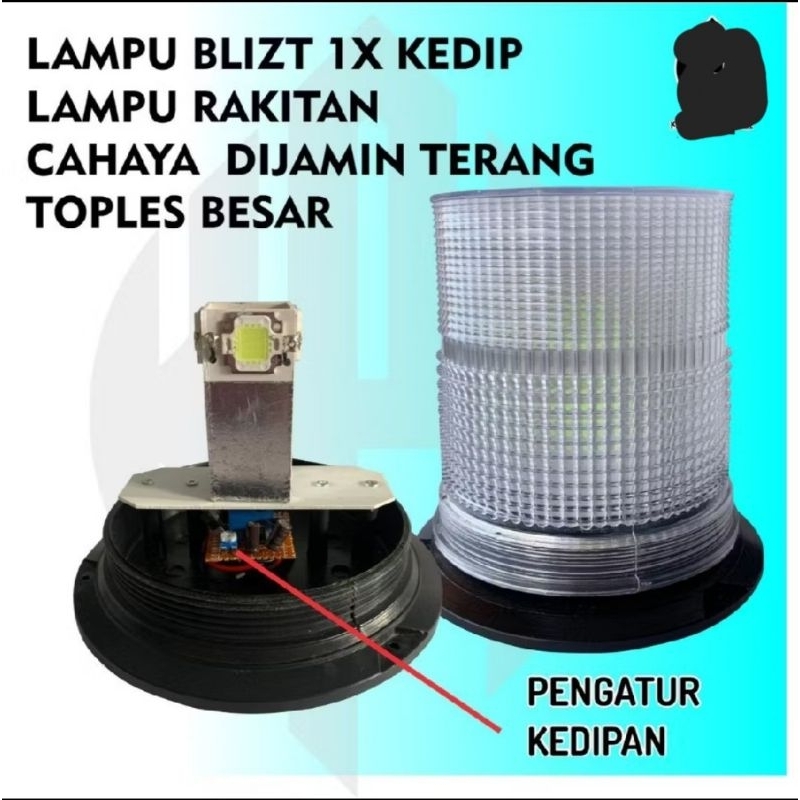 LAMPU ROTARY BLITZ PESAWAT COVER SERI H BESAR 12 V 24 V bisa wattbesqr car truk
