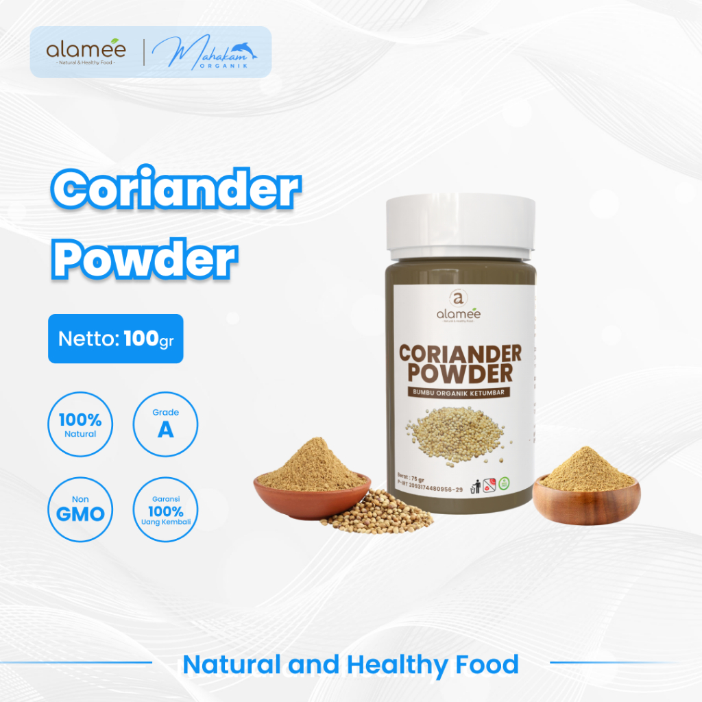 

ALAMEE Ketumbar Bubuk Bumbu Dapur Organik Instan Coriander Powder Seasoning Tabur Masak