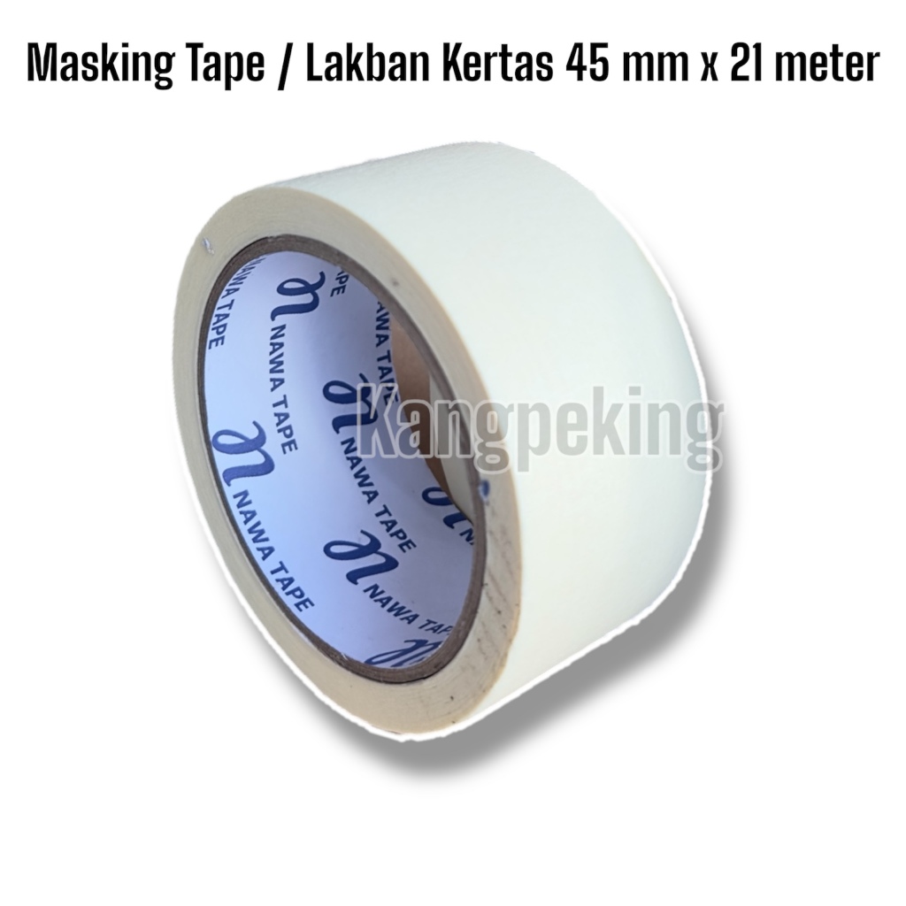 

Masking Tape 45 mm x 21 meter BERKUALITAS LAKBAN KERTAS MURAH
