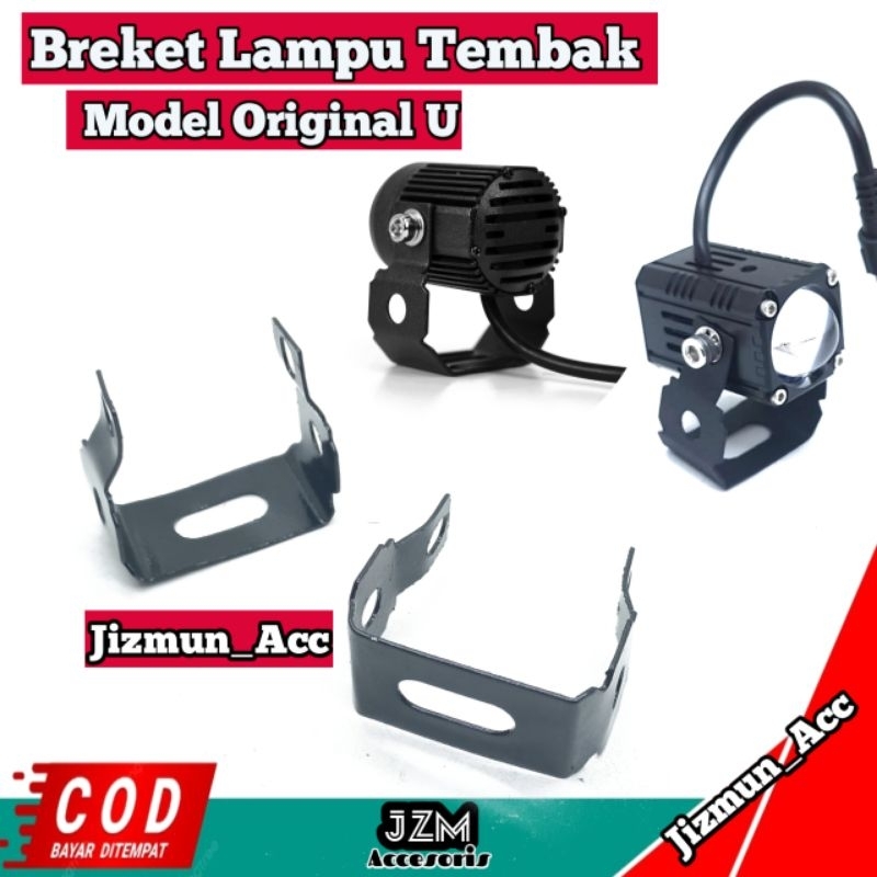 Bracket Lampu Tembak Sorot Model U Motor Mobil Dudukan Lampu