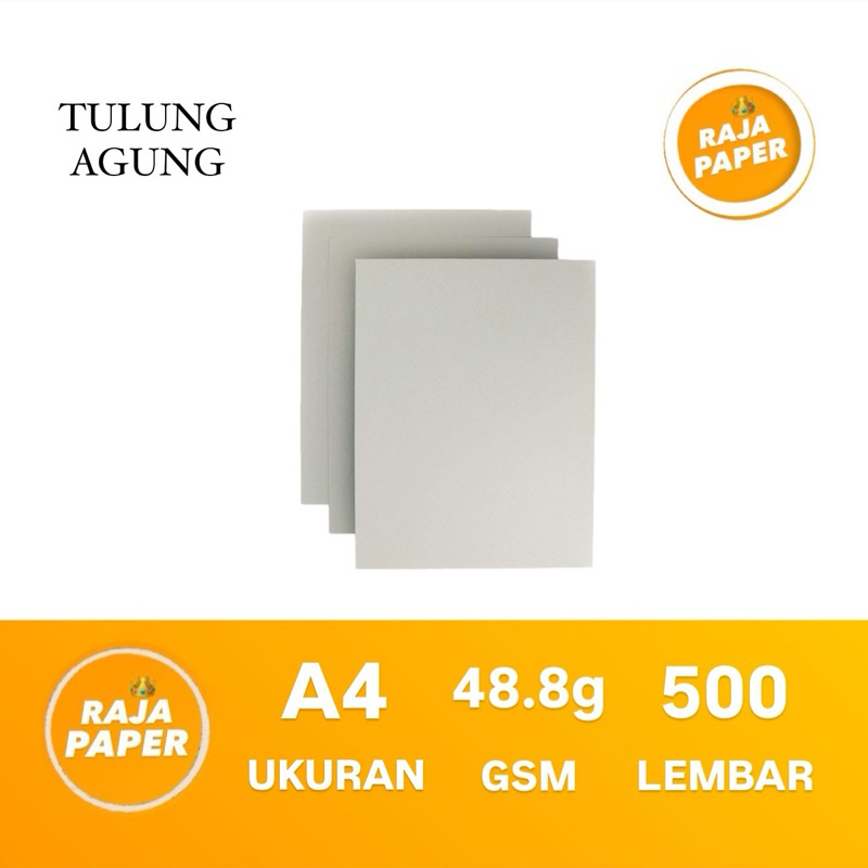 

Kertas Buram Koran Ukuran A4 500 Lembar 48.8 Gsm Gr Gram By Tulung Agung ( TA ) ( 210 Mm x 297 Mm ) ( 21 Cm x 29.7 Cm ) 1 Rim 500 Lbr 500 Pcs Kertas Koran Kertas Buram Kertas Flipchart Flip Chart Kertas Nasi Padang Kertas CD
