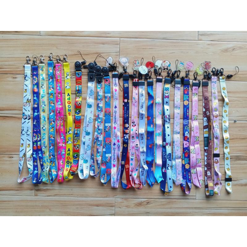 

tali id card lanyard snoopy disney toy story gantungan nama holder name