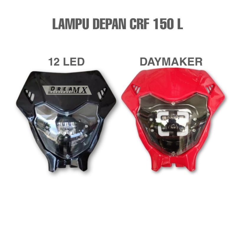 Headlamp Batok lampu depan Crf 150 l 12 led Daymaker