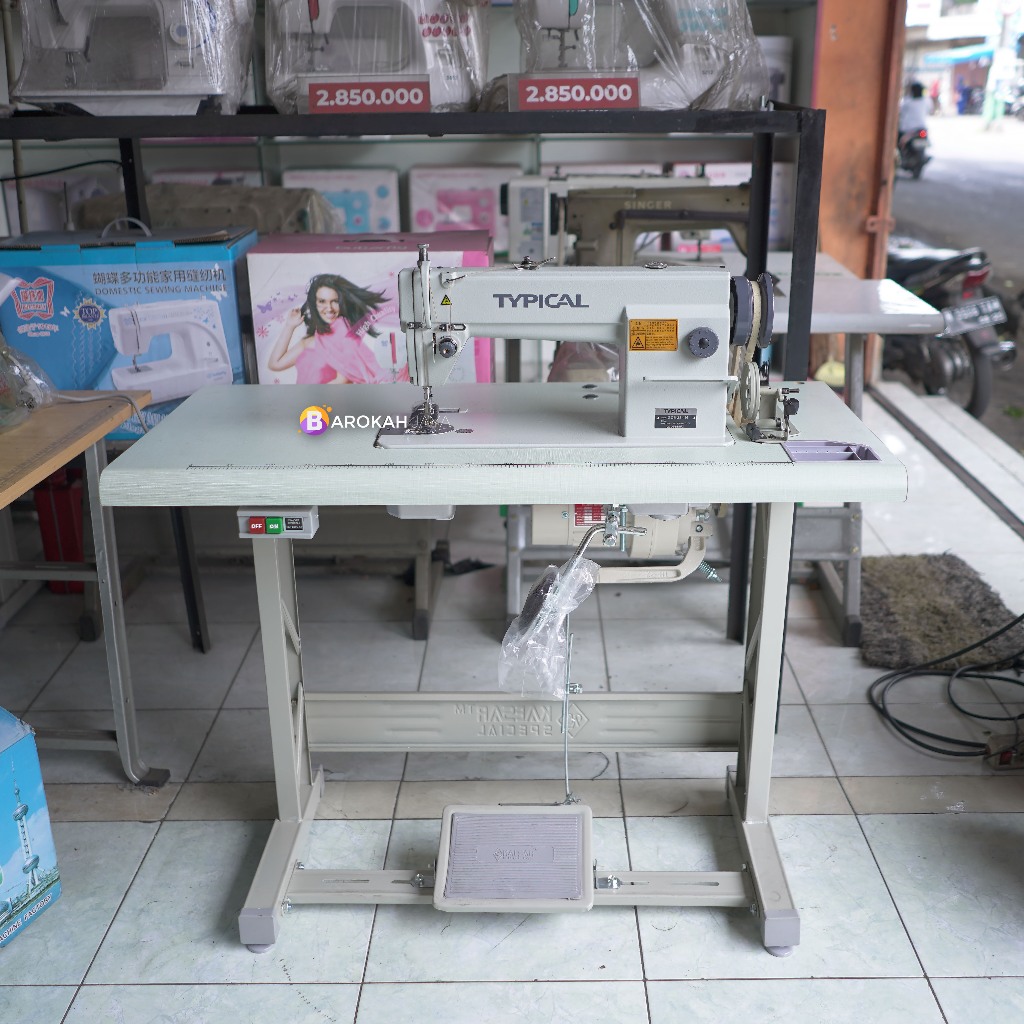 Mesin Jahit TYPICAL GC 6-28-1H Meja Kaki Dinamo Servo