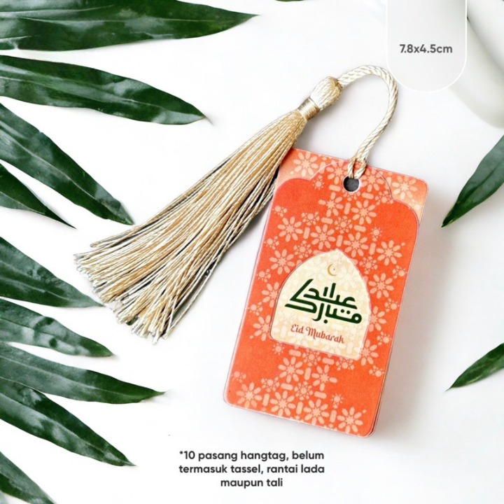

Hangtag Hampers Edisi Sunset Eid Mubarak Material Ivory 270gr Ukuran 4.5x7.8cm
