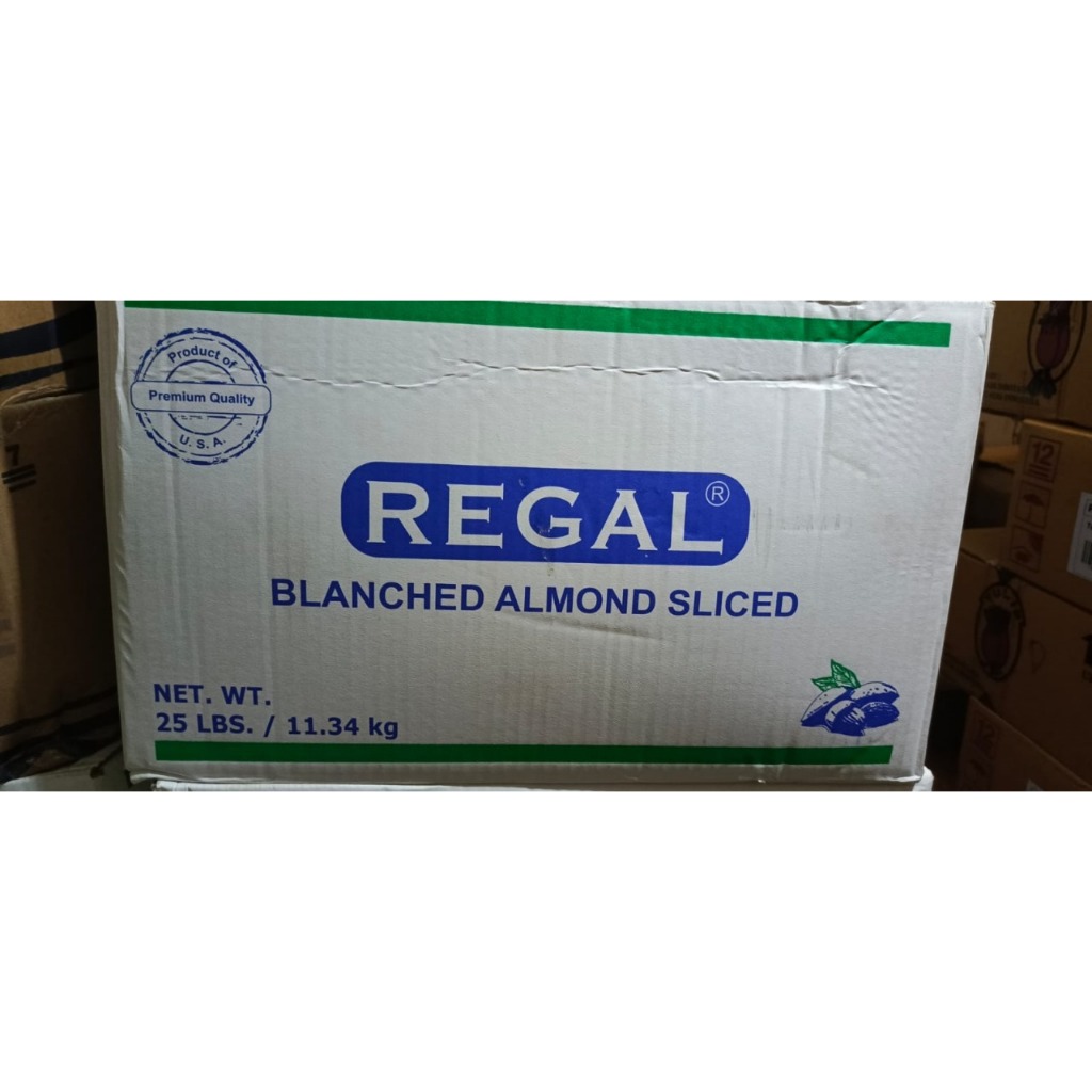 

REGAL ALMOND SLICE/ALMOND IRIS 11.34KG CAMPURAN MAKANAN, MINUMAN