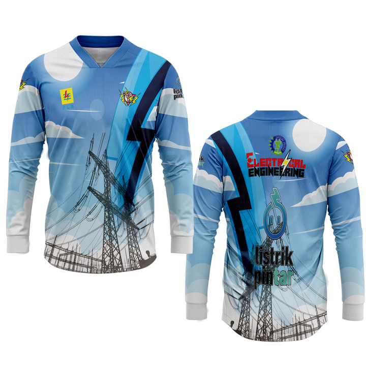 Kaos Baju Atasan Pria Jersey PLN ( Perusahaan Listrik Negara ) kaos baju pria teknisi listrik keren 