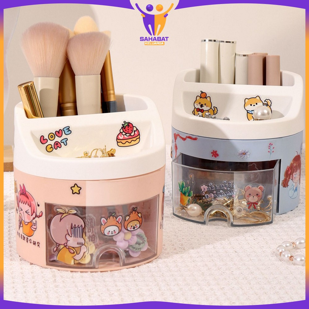 

Kotak Penyimpanan Alat Tulis dengan Laci Aesthetic Lucu / Pen Holder Kotak Penyimpanan Pulpen Desk Storage Organizer Multifungsi / Kotak Pensil Import Sahabat Keluarga C970