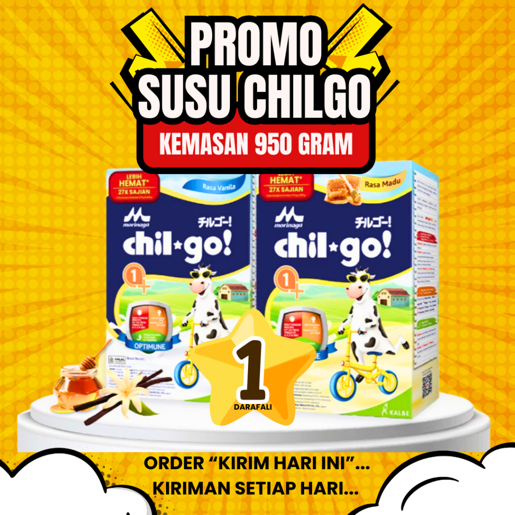 

TERMURAH Chil Go 1+ 1000gr Vanila Madu Morinaga Untuk Anak Usia 1-3 Tahun