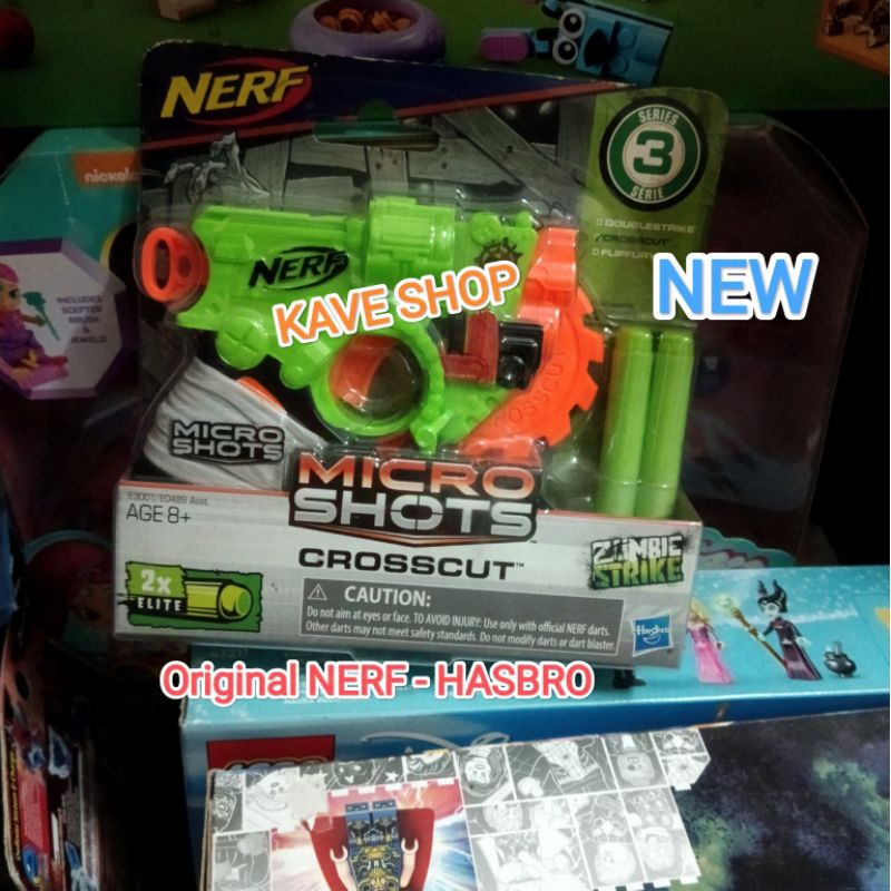 NERF Microshots : Crosscut - Original NERF - HASBRO - ORANGE TRIGGER