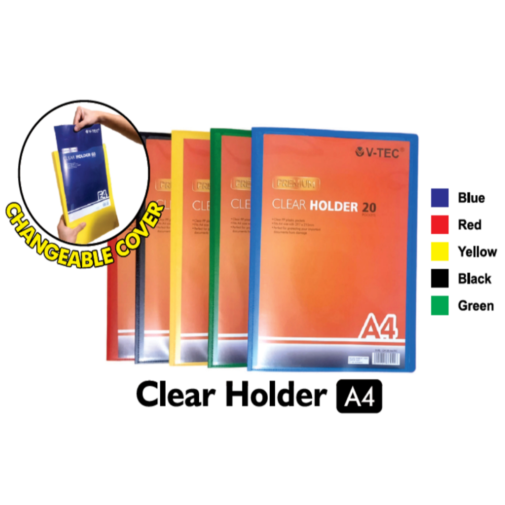 

MAP CLEAR HOLDER UKURAN A4 20/40/60 LEMBAR