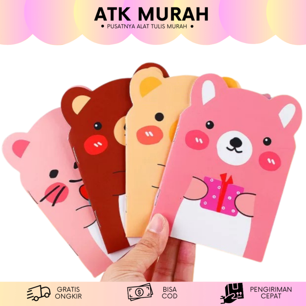 

NOTEBOOK A6 ZOO BUKU NOTE CATATAN DIARY ALAT TULIS SEKOLAH IMUT LUCU MURAH TERJANGKAU