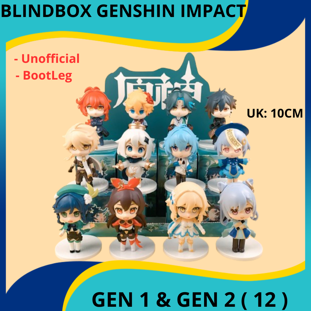 BLIND BOX ANIMEE GENSHIN IMPACT CHARACTER ACTION FIGURE ANIME BLINDBOX GENSIN IMPACT JEAN AMBER LISA