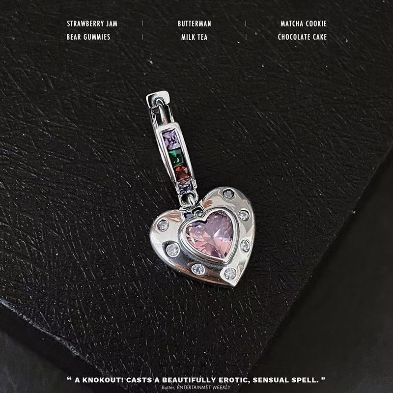 Anting Berlian Berbentuk Hati Gaya Korea Anting Berlian Asli Bersertifikat Hadiah Ulang Tahun