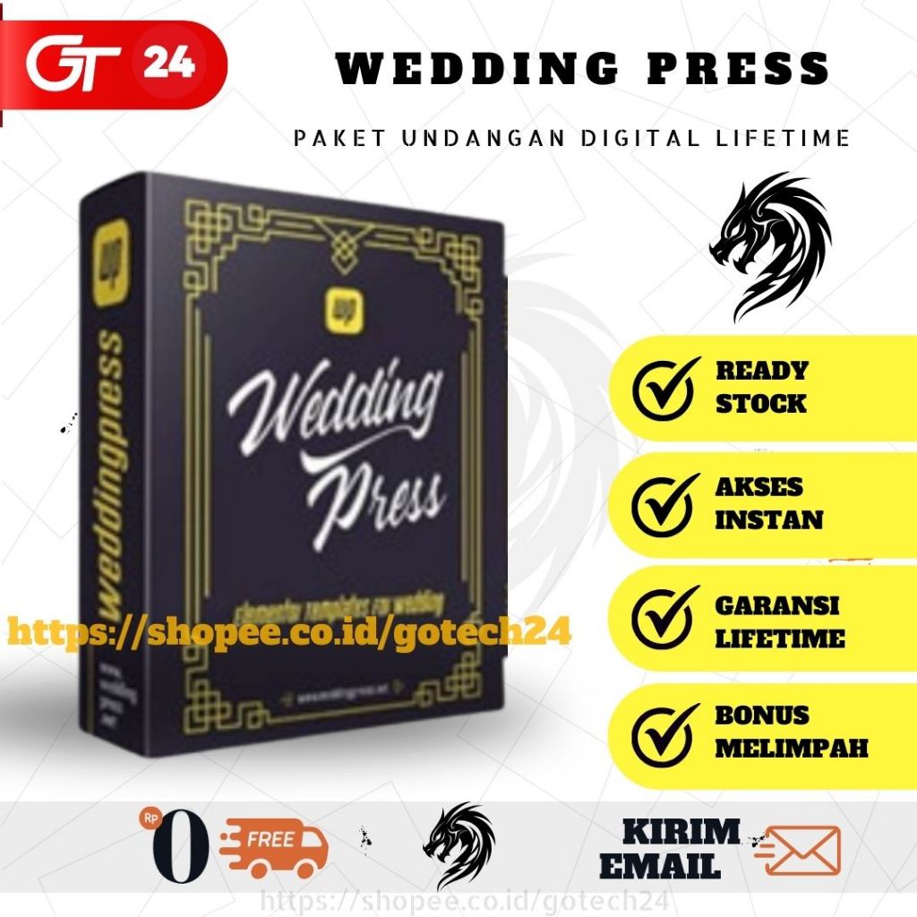 Weddingpress V3 - Plugin Weddingpress liftime - Plugin Undangan Digital Weddingpress bukan JSON