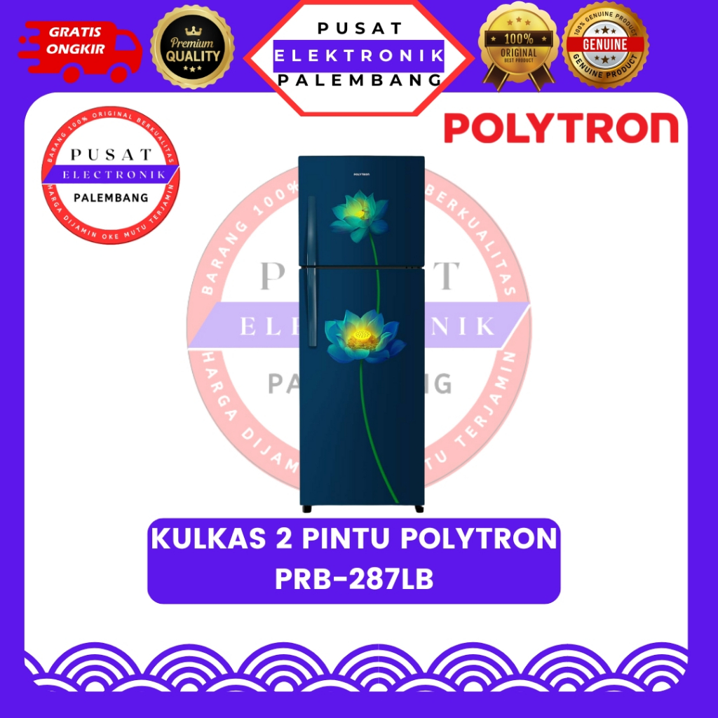 KULKAS 2 PINTU POLYTRON PRB-287 KULKAS 2 PINTU PALEMBANG