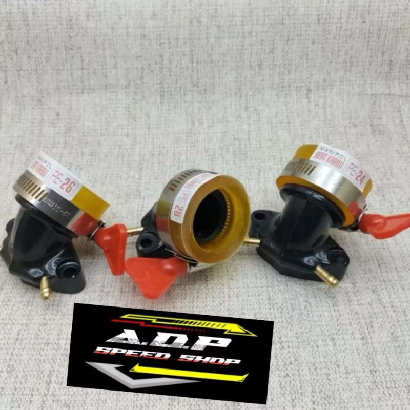 Intake Manipol Beat Vario Karbu PE/PWK 24 26 28 Aluminium - Motorcycle