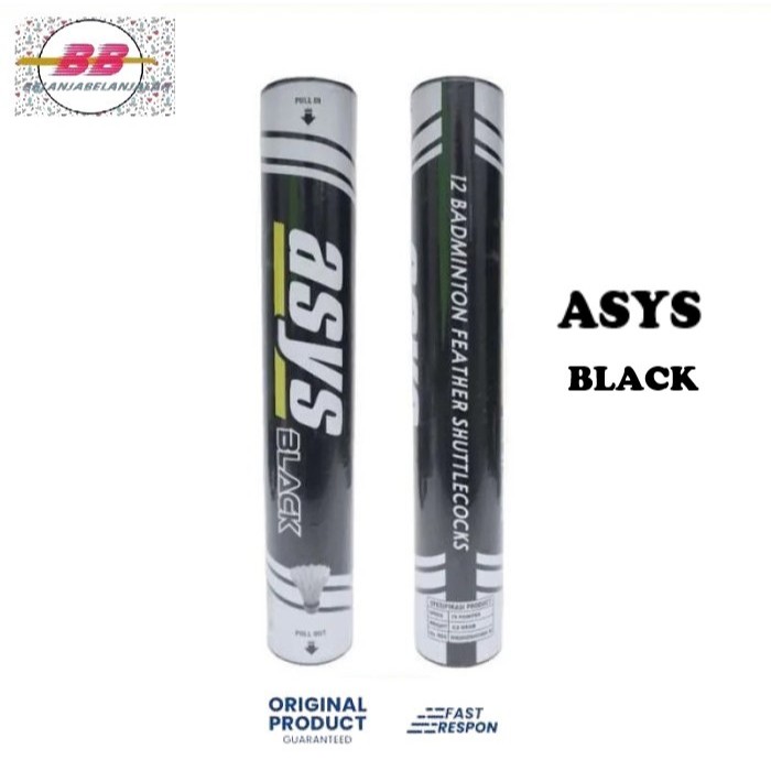 KOK BADMINTON SHUTTLECOCK ASYS BLACK ORIGINAL