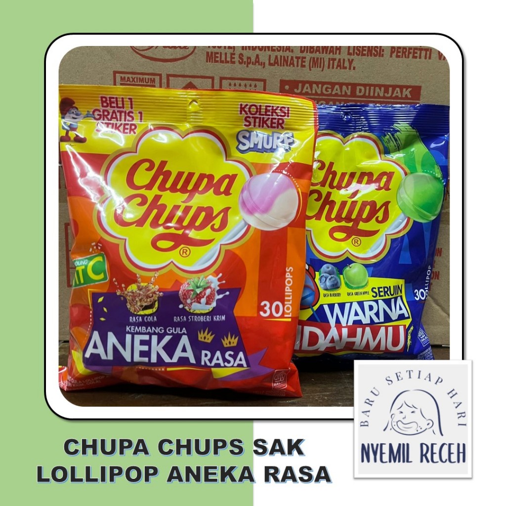 

Chupa Chups Sak Lollipop Aneka Rasa Isi 270gr